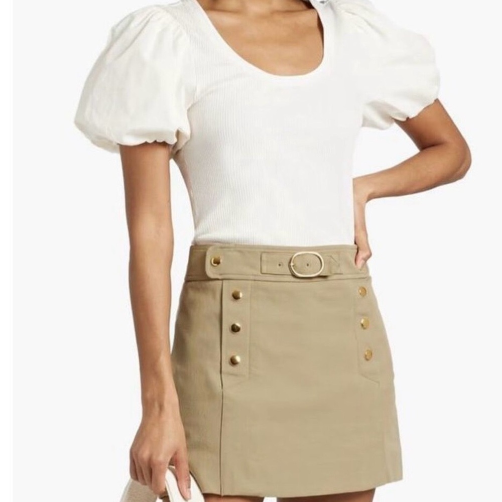 10 Crosby Derek Lam poplin puff sleeve top